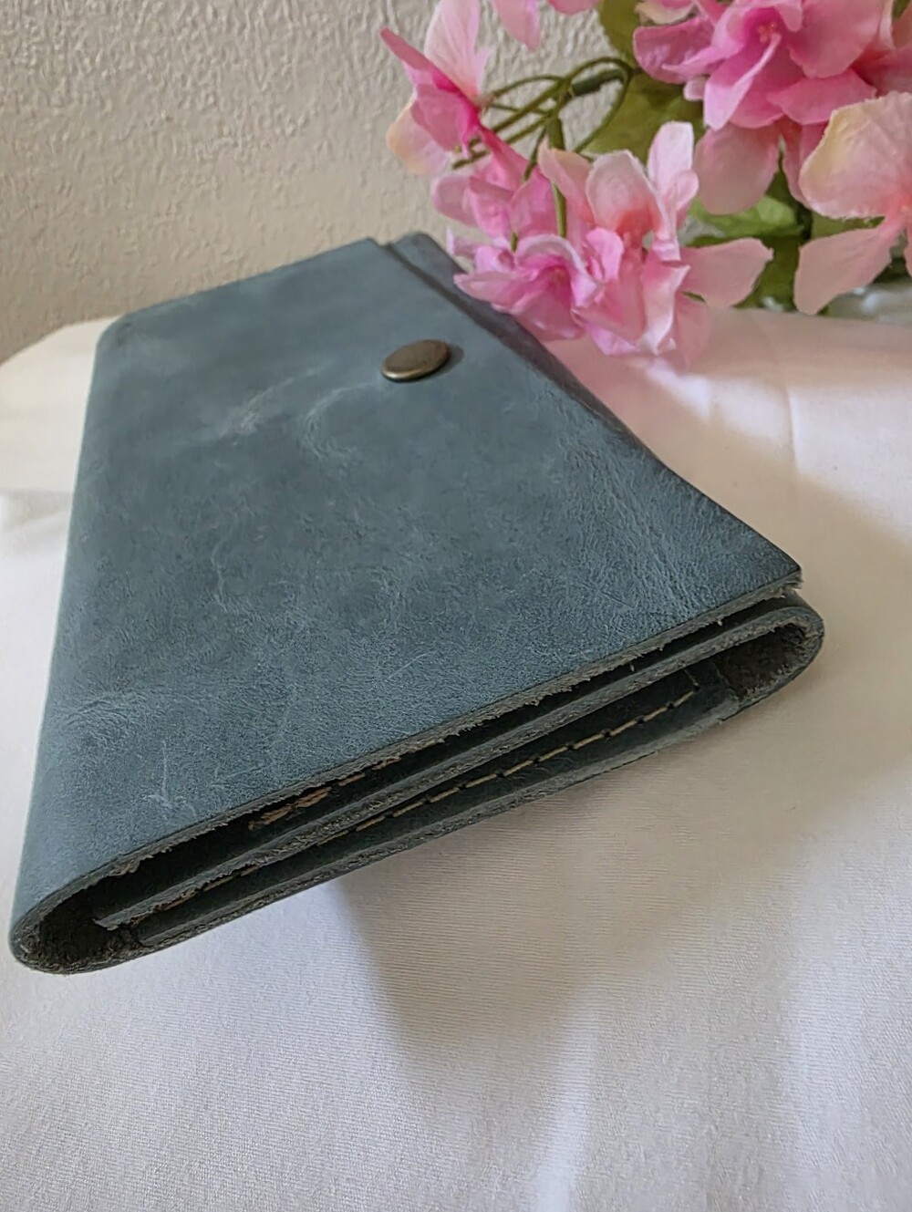 Portland Leather Aqua  Rancher Wallet - Picture 5 of 9